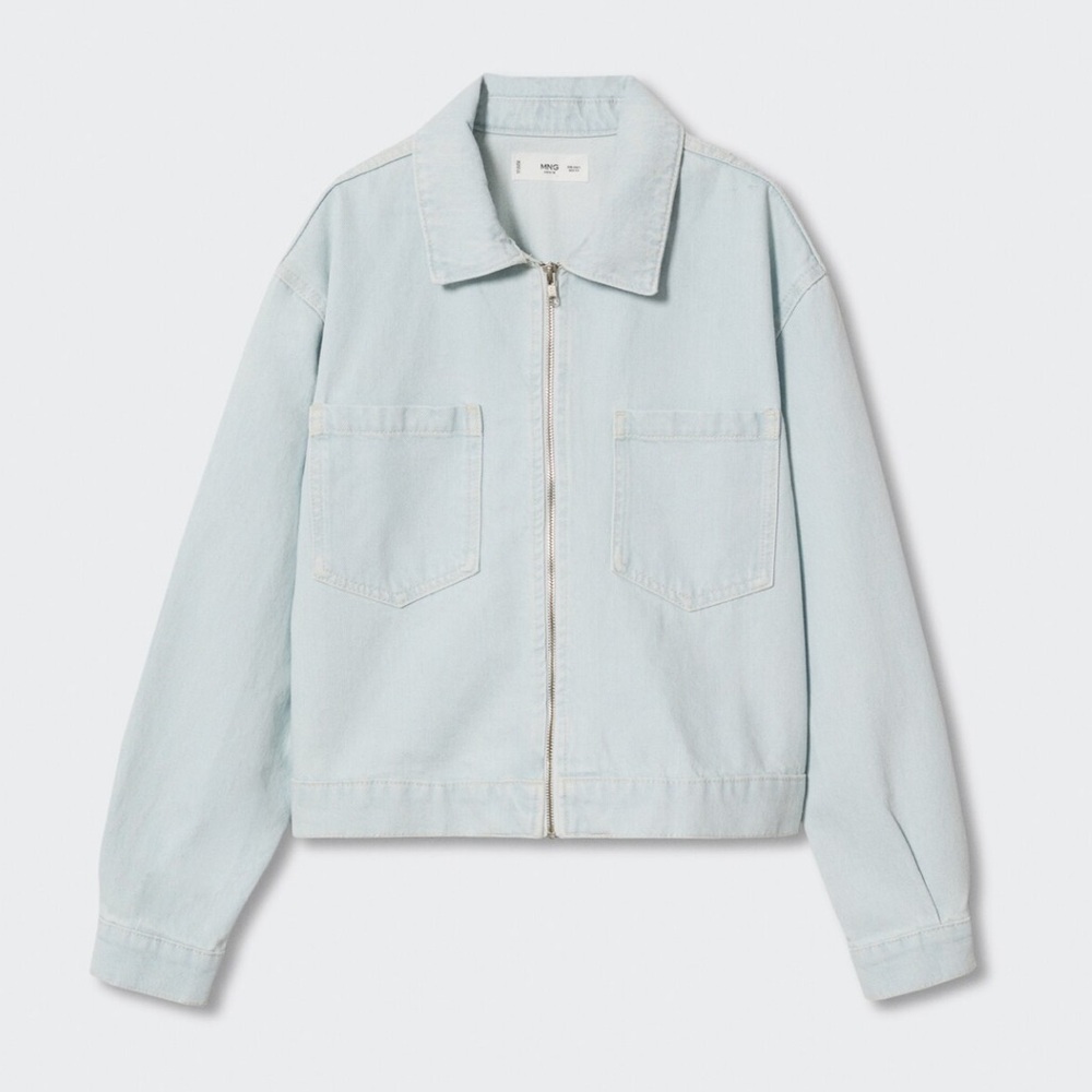 Mango Soft Blue Jean Jacket